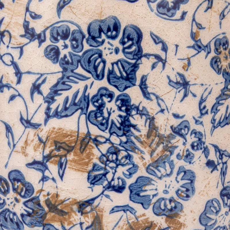 Decorative Terra-Cotta Vases with Heavy Distressing