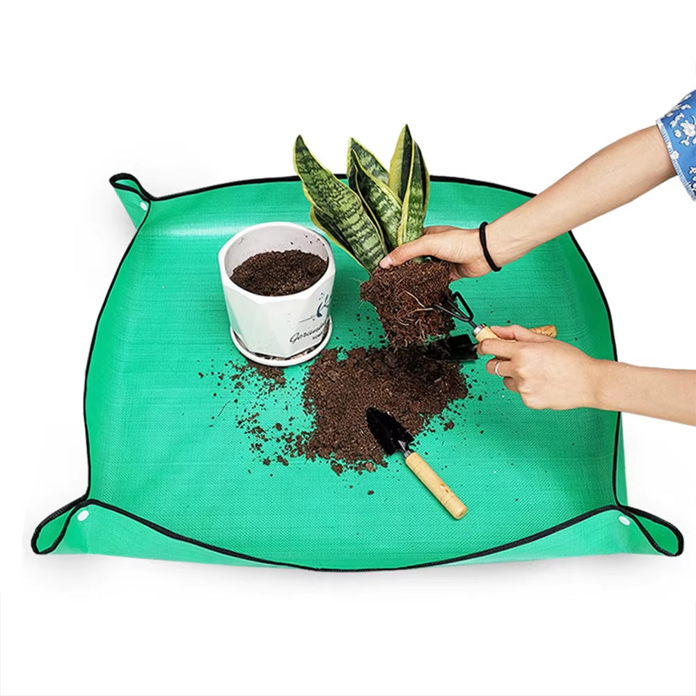 Home Gardening Soil Replacement Mat Waterproof Thickened Succulent Flower Pot Replacement Operation Floor Mat Gardening Tools