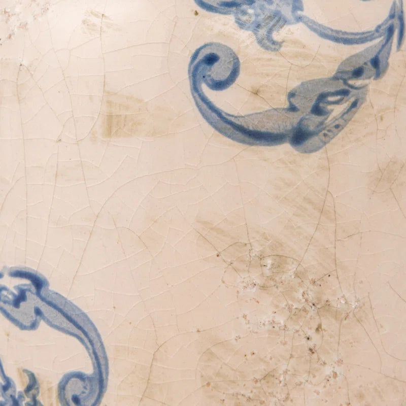 Decorative Terra-Cotta Vases with Heavy Distressing